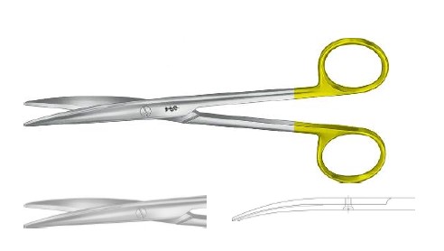 TC ЛЕКСЕР НОЖИЦІ ВИГНУТІ 165MM